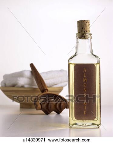 Stock Image - Almond oil. Fotosearch