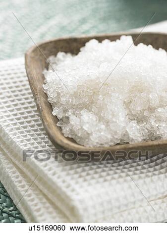 Peeling salts in a wooden bowl View Large Photo Image Stock Image - Peeling salts in a wooden bowl. Fotosearch