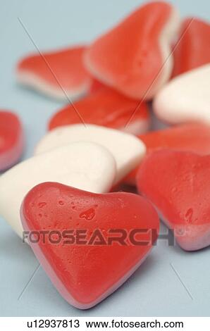 Heartshape candies View Large Photo Image Stock Image - Heartshape candies. Fotosearch