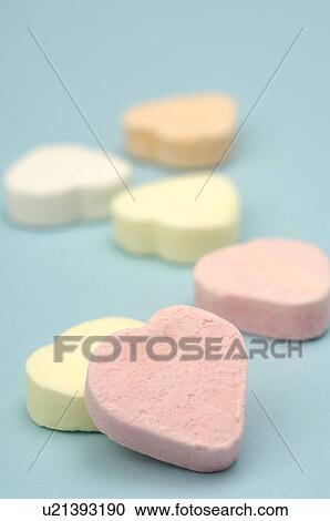 Heartshape sherbet powder candies View Large Photo Image Stock Image - Heartshape sherbet powder candies. Fotosearch