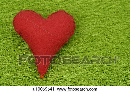 Red heart made of felt View Large Photo Image Stock Image - Red heart made of felt. Fotosearch