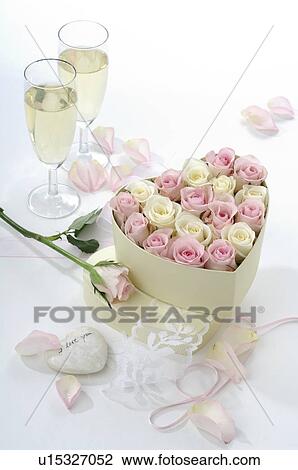 Roses in heartshape box View Large Photo Image Stock Image - Roses in heartshape box. Fotosearch