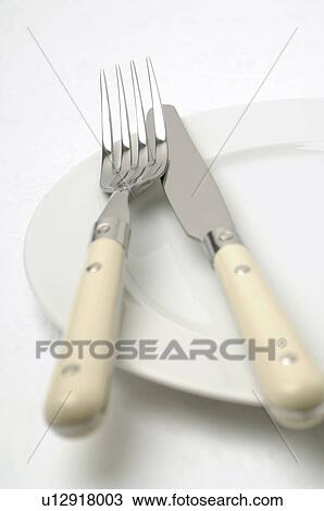 Plate and cutlery View Large Photo Image Stock Image - Plate and cutlery. Fotosearch