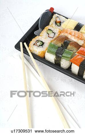 Stock Image - Sushi bento. Fotosearch