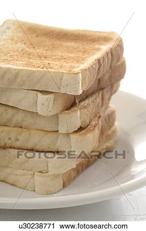 Toast on a plate View Large Photo Image Stock Image - Toast on a plate. Fotosearch