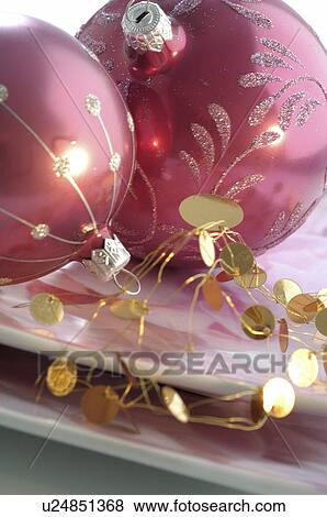 Stock Photo - Christmas tree balls. Fotosearch