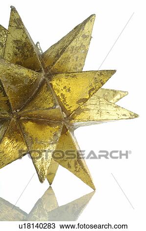 Stock Image - Golden Christmas star. Fotosearch