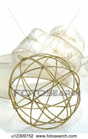 Golden Christmas tree ball View Large Photo Image Stock Image - Golden Christmas tree ball. Fotosearch