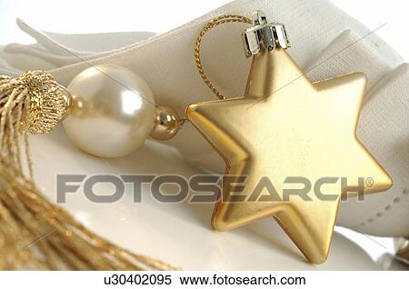 Stock Photography - Star shape Christmas tree hanger. Fotosearch