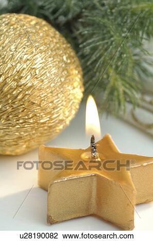 Starshape Christmas tea candle View Large Photo Image Stock Image - Starshape Christmas tea candle. Fotosearch