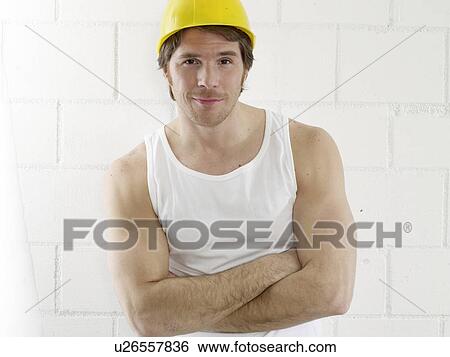 Construction worker View Large Photo Image Stock Photograph - Construction worker. Fotosearch