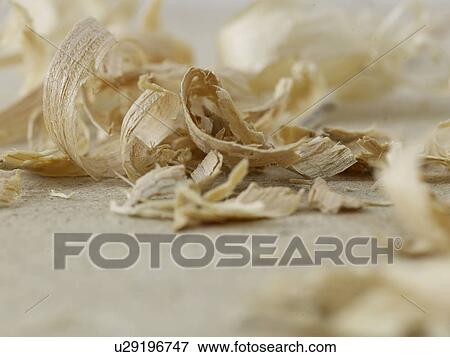 Stock Photo - Wood shavings. Fotosearch