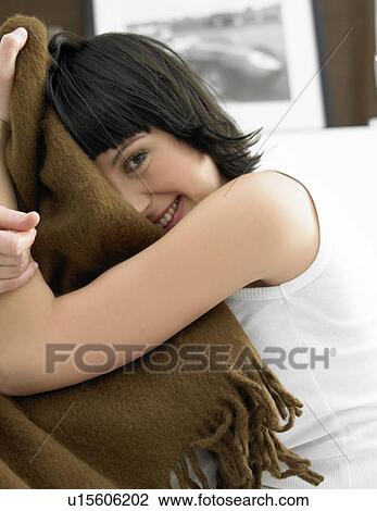 Stock Image - young woman. Fotosearch