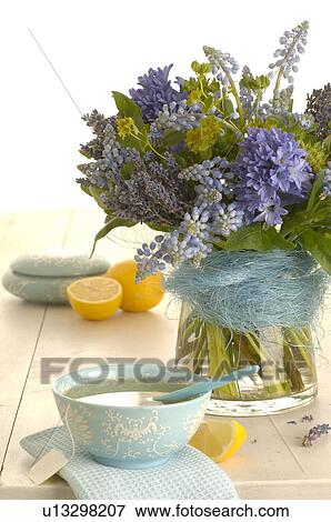 spring bouquet and tea cup View Large Photo Image Stock Photo - spring bouquet and tea cup. Fotosearch