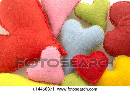multicoloured decorative hearts View Large Photo Image Stock Image - multicoloured decorative hearts. Fotosearch