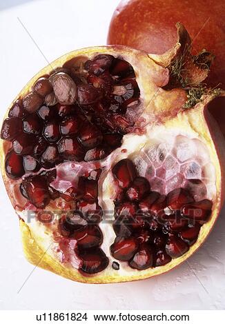 Sliced up pomegranate View Large Photo Image Picture - Sliced up pomegranate. Fotosearch