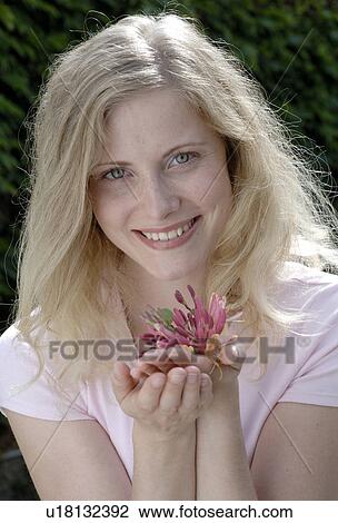 Stock Image - Bach flowers Lonicera. Fotosearch