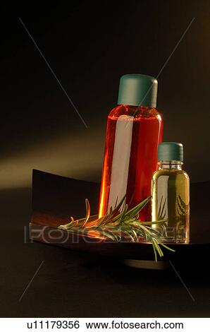 Stock Photograph - Bath ingredience with rosemary. Fotosearch