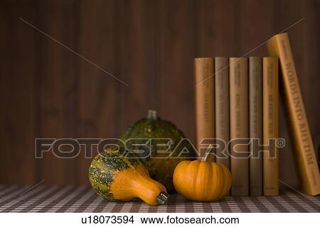 Picture - Book and Squash. Fotosearch