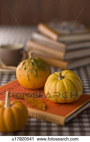Stock Image - Book and Squash. Fotosearch