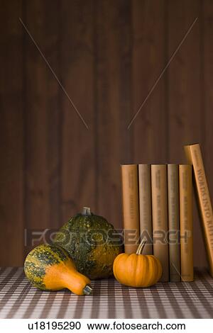 Stock Image - Book and Squash. Fotosearch