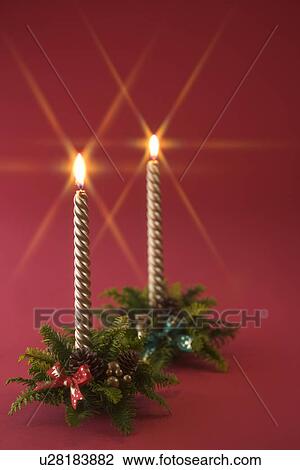 Christmas Candle View Large Photo Image Stock Image - Christmas Candle. Fotosearch