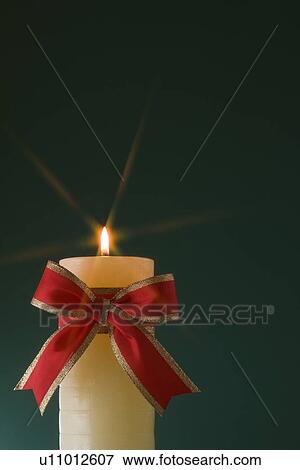 Stock Photo - Christmas Candle. Fotosearch