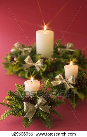 Stock Photography - Christmas Candle. Fotosearch
