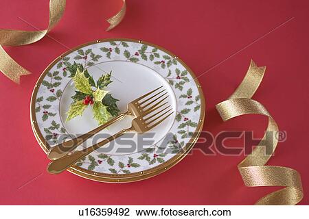 Christmas Plate View Large Photo Image Stock Image - Christmas Plate. Fotosearch