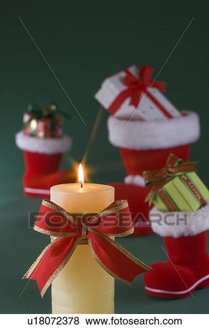 Christmas Present and Boot View Large Photo Image Stock Photo - Christmas Present and Boot. Fotosearch