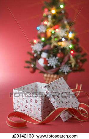 Christmas Tree and Present View Large Photo Image Stock Image - Christmas Tree and Present. Fotosearch