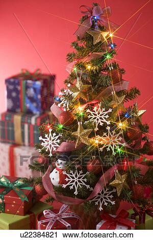 Christmas Tree and Present View Large Photo Image Stock Image - Christmas Tree and Present. Fotosearch