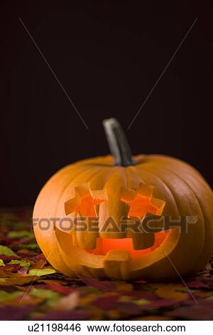 Jack-o'-lantern View Large Photo Image Stock Photograph - Jack-o'-lantern. Fotosearch