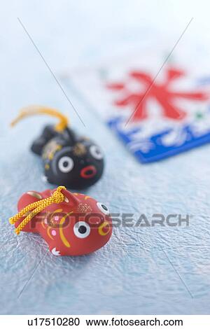 Stock Image - Ornament of Goldfish. Fotosearch