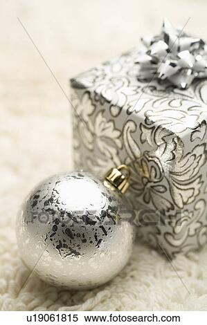 Gift, Christmas Bauble View Large Photo Image Stock Photography - Gift, Christmas Bauble. Fotosearch