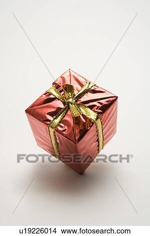 Picture - One single gift packed. Fotosearch