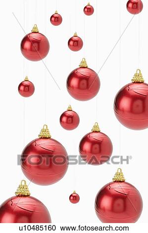 Red Christmas baubles View Large Photo Image Stock Image - Red Christmas baubles. Fotosearch