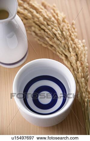 Stock Photo - A cup of sake. Fotosearch