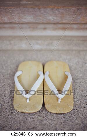 Stock Photography - A pair of Japanese sandals. Fotosearch