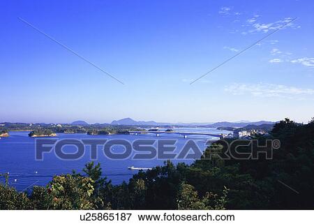Stock Photo - Amakusa Five Bridges, Kumamoto Prefecture, Japan. Fotosearch