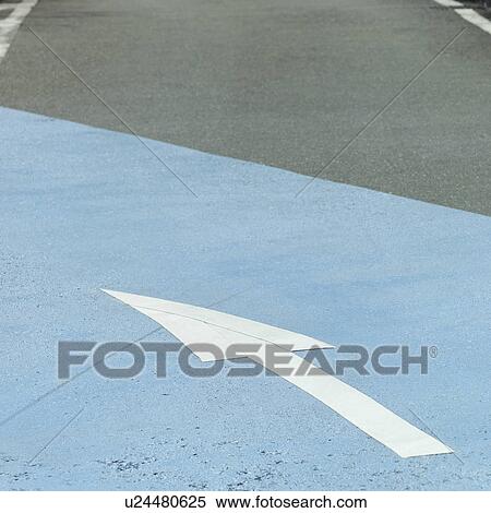 Stock Photography - Arrow sign on road. Fotosearch