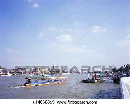 Stock Photo - Chao Phraya River. Fotosearch