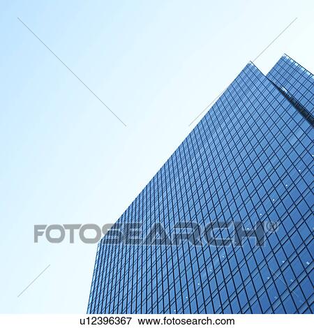 Stock Photo - Exterior of office building in Osaka, Japan. Fotosearch