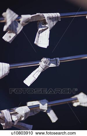 Stock Image - Fortune papers tied . Fotosearch