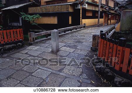 Stock Photo - Gion, Kyoto Prefecture, Japan. Fotosearch