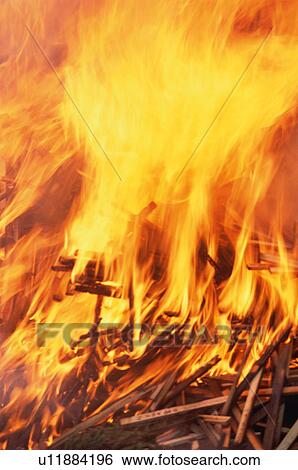 Stock Photograph - Goma, holy fire. Fotosearch