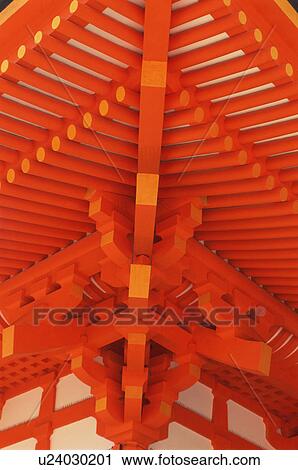 Stock Image - Heian Jingu Shrine, Kyoto Prefecture, Japan. Fotosearch