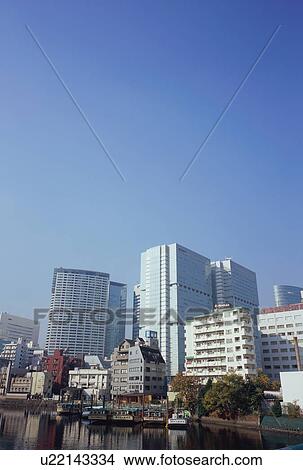 High buildings in Shinagawa, Tokyo, Japan View Large Photo Image Picture - High buildings in Shinagawa, Tokyo, Japan. Fotosearch