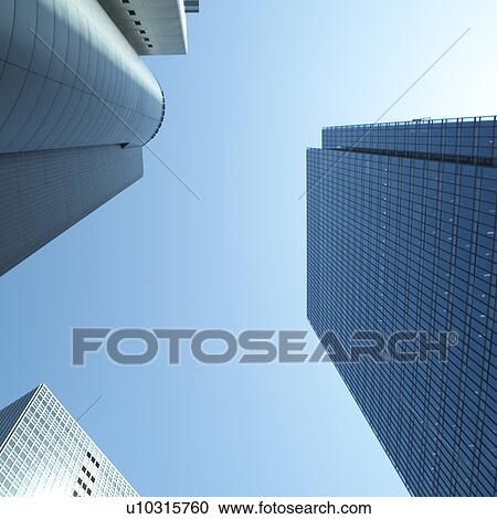 High-rise buildings, low angle view View Large Photo Image Stock Image - High-rise buildings, low angle view. Fotosearch