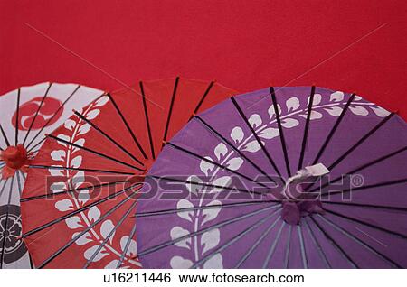 Stock Photograph - Japanese oil-paper parasol. Fotosearch